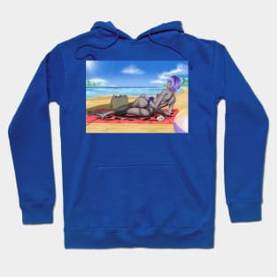 Hassan of Serenity Summer Wet Background Hoodie